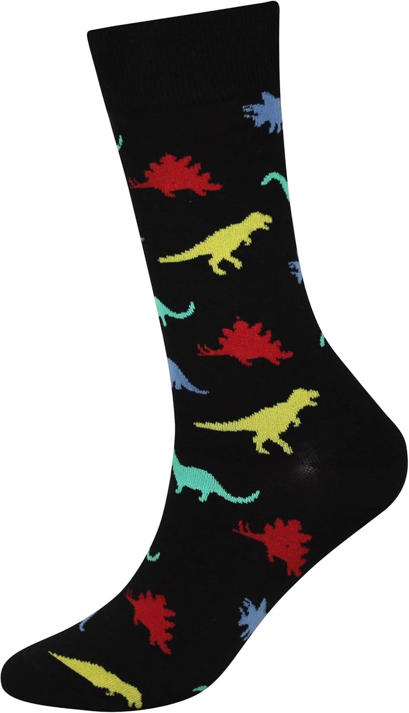 Cansok Men's 2/4 Packs Fun Crazy Novelty Dress Crew Socks - Image 4